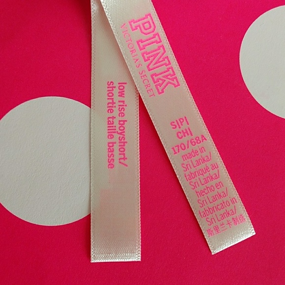 Size S PINK VICTORIA'S SECRET LOGO BOYSHORT. - Picture 4 of 4