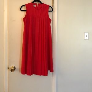 Red maternity dress