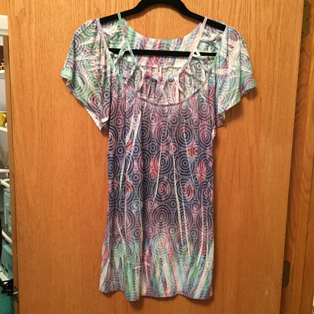Pastel Multicolor Buckle Top