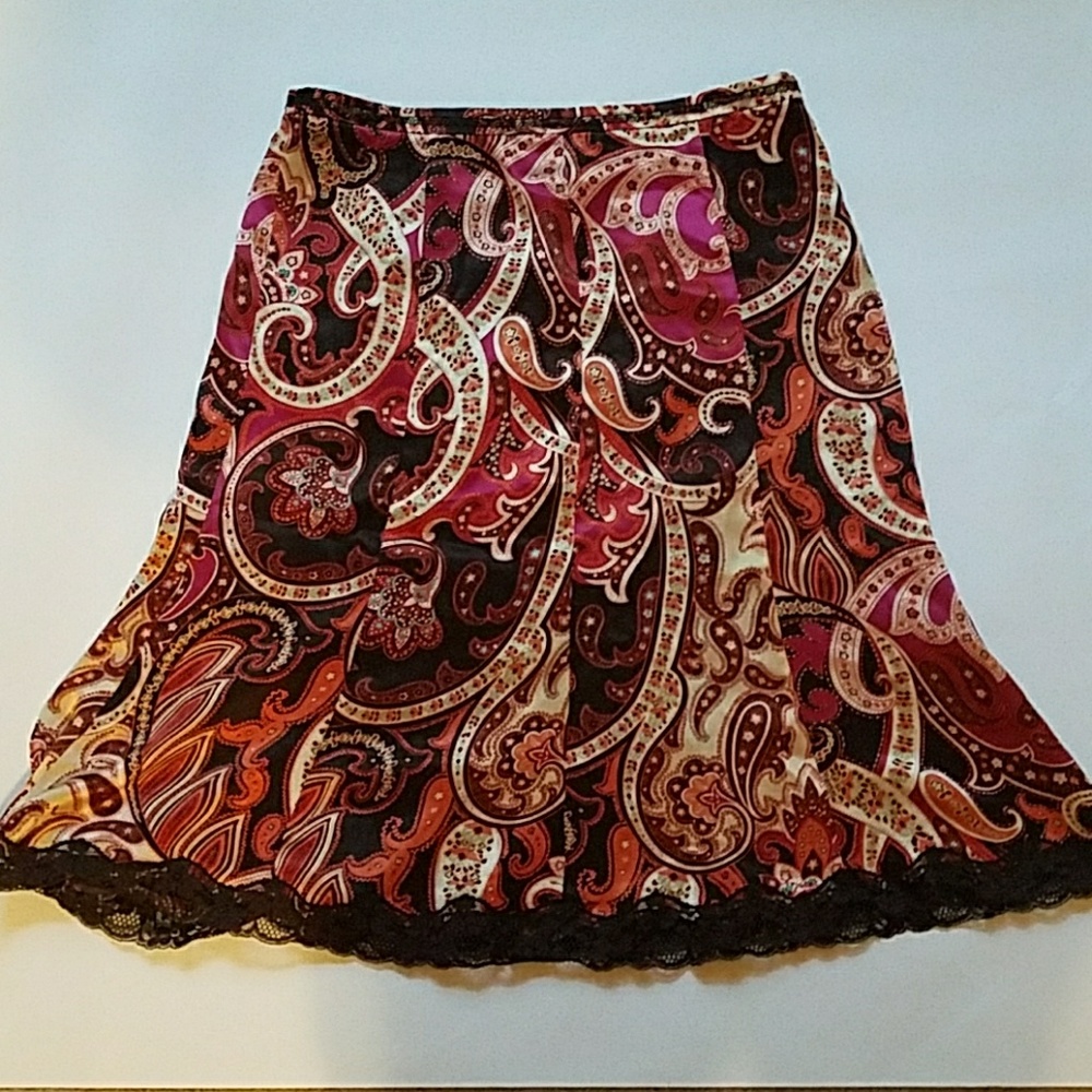 Misses The Limited paisley print skirt 4
