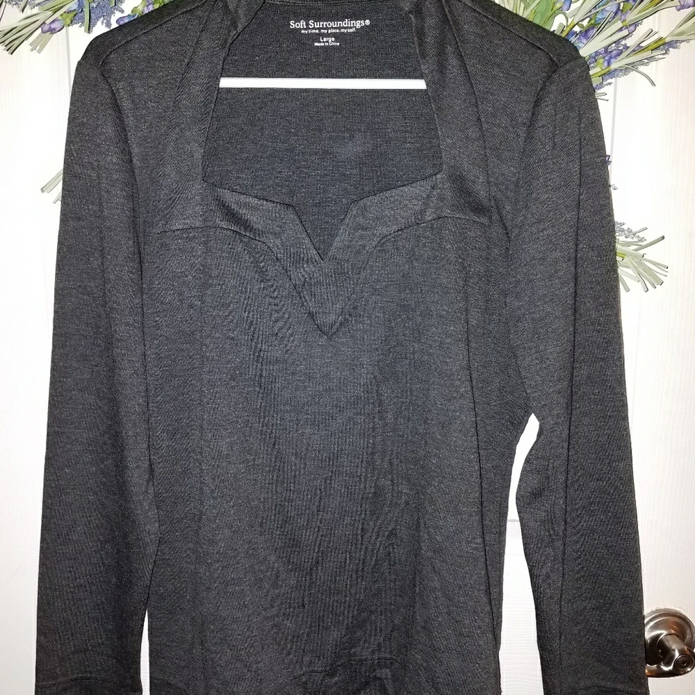 Long Sleeve. Grey Dress Shirt