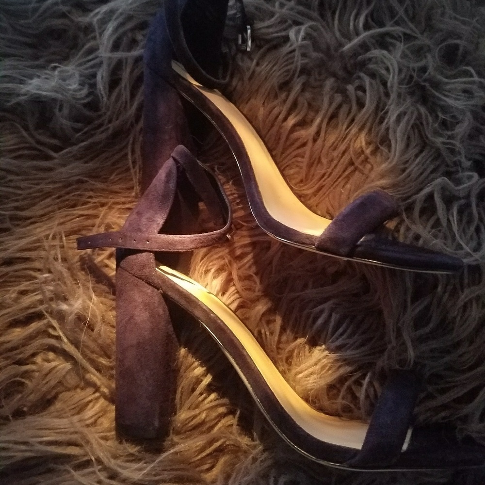 ALDO blue velvet sandals