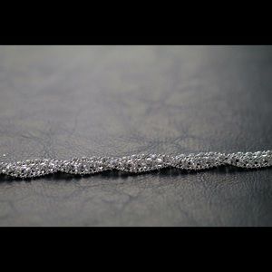 Silver braided bracelet