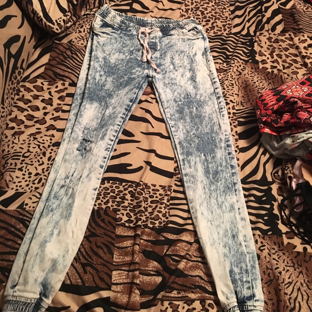 Jean joggers