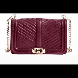 Rebecca Minkoff Chevron Quilted Love Crossbody Bag