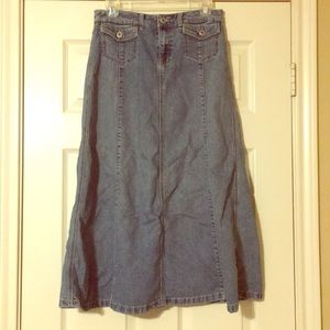 christopher & banks Jean Skirt