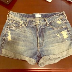Mother jean shorts