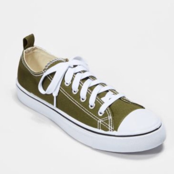 Olive canvas shoes Clearance