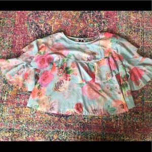 ASOS Sheer Floral Blouse