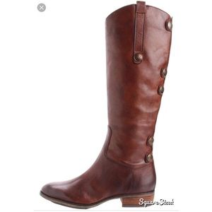 Arturo Chiang brown leather riding boots sz 5.5