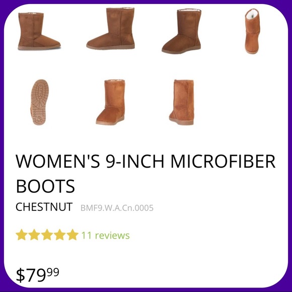 msrp$79 NIB DAWGS MICROFIBER SUEDE BOOTS⤵️ - Picture 2 of 7