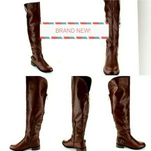 BNWB Coffee Riding Boots