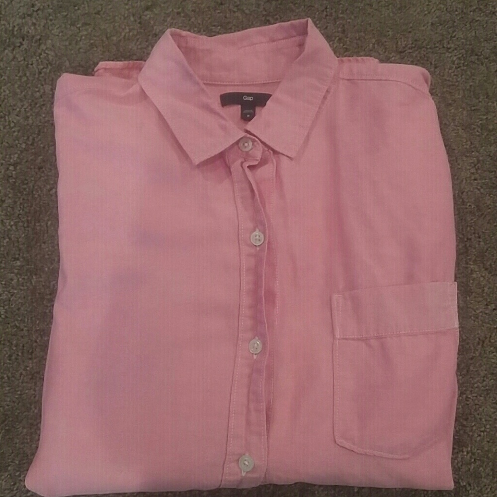 Long sleeve Gap button up mens shirt