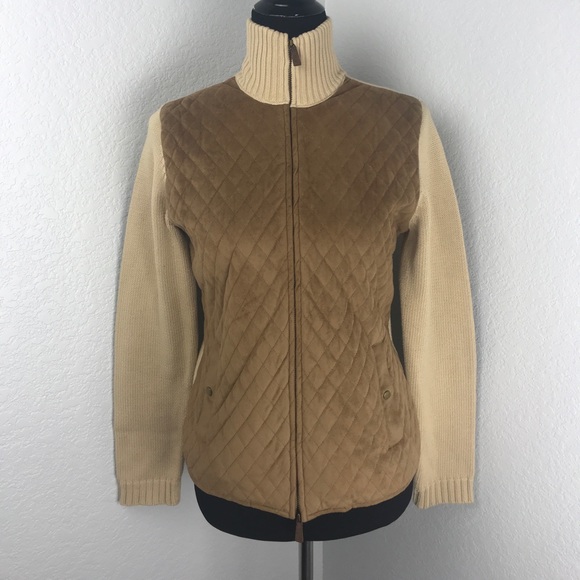Lauren Ralph Lauren Sweaters - Ralph Lauren Quilted Front & Elbow Detail Sweater
