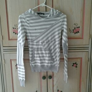 Hurley striped long sleeve sweater hoodie