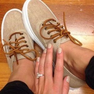 Vans Tan Lace-Up Shoes