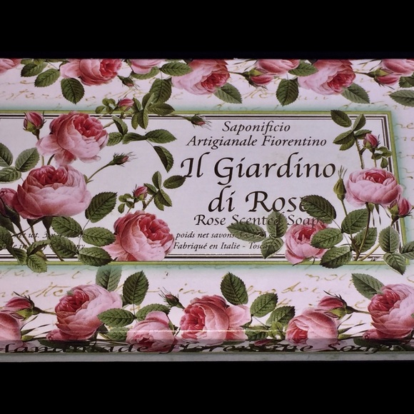 NEW BOX SAPONIFICIO ROSE SCENTED LUX SOAP 3 BARS - Picture 3 of 4