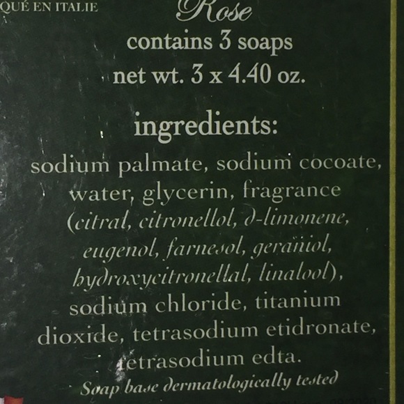 NEW BOX SAPONIFICIO ROSE SCENTED LUX SOAP 3 BARS - Picture 4 of 4