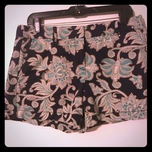 Loft Original cut Paisley shorts -Sz 10