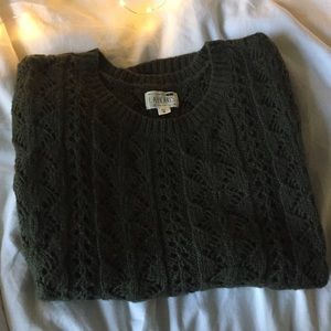 Green Pacsun Crochet Sweater