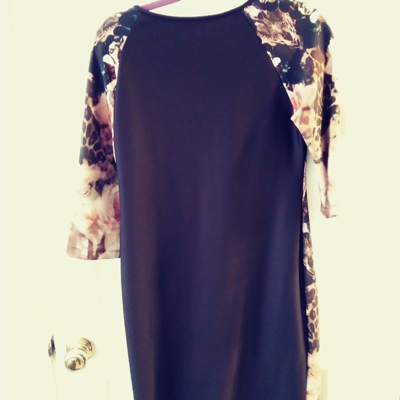 Floral Midi Cocktail Career Shirt Dress Size L - Picture 4 of 4