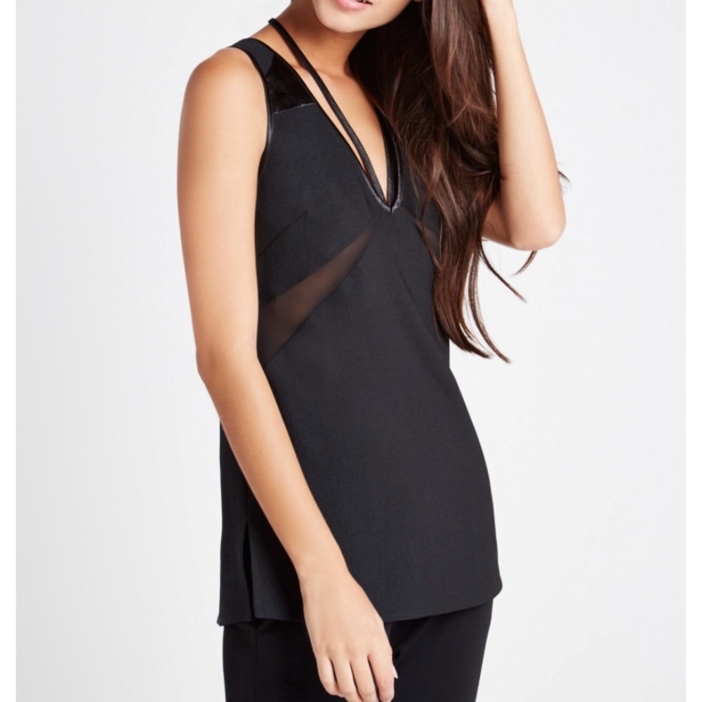 BCBGeneration Strappy Sleeveless Top