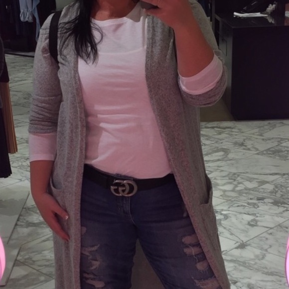 Maxi Cozy Loose knit Fuzzy Cardigan - Picture 2 of 7