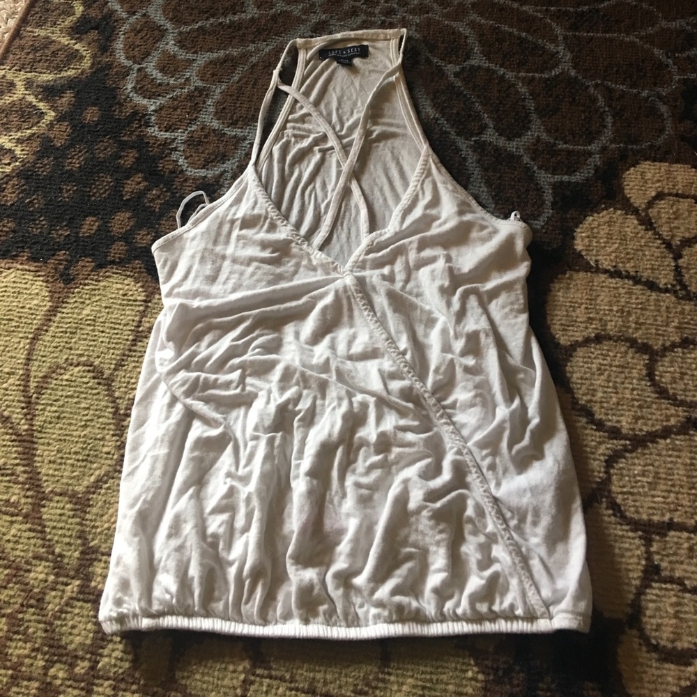 Cream colored tank