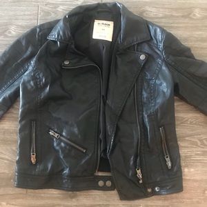 Custom “dream on” faux leather jacket