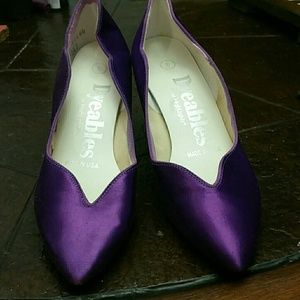 Purple high heels