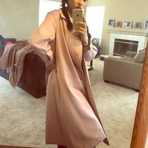 London Fog  pastel pink p coat size 14 petite