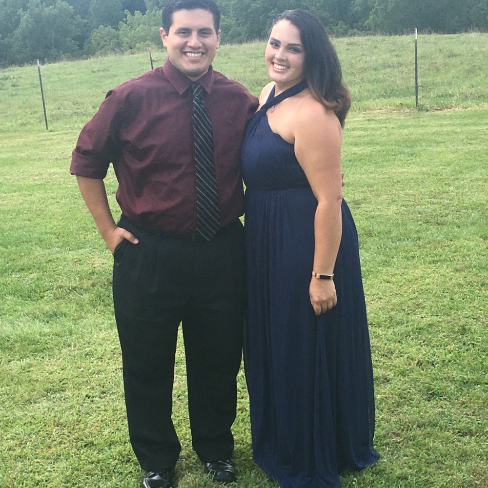 Convertible Navy (Marine) dress, David’s Bridal
