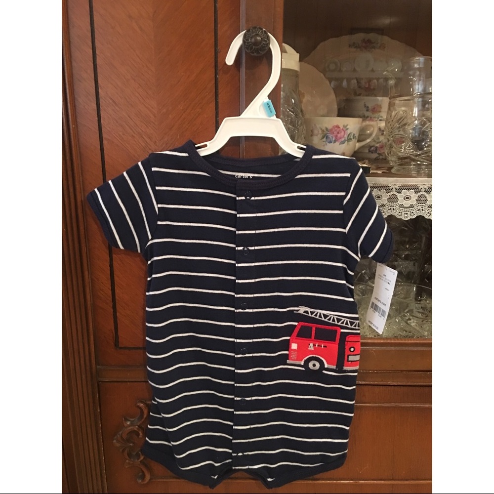 NWT Carter’s Firetruck Romper