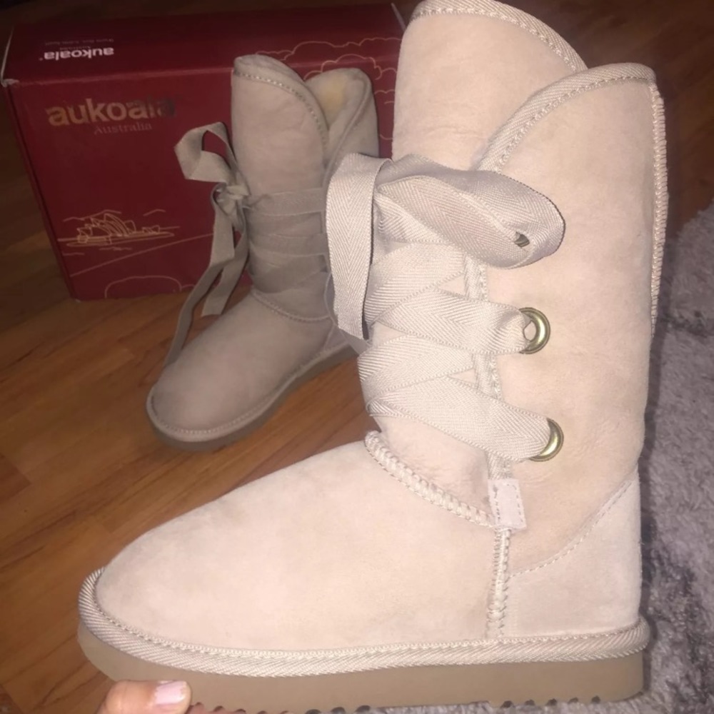 Aukoala Australia Sheepskin Boots Size 5