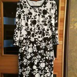 Beautiful black and white dress