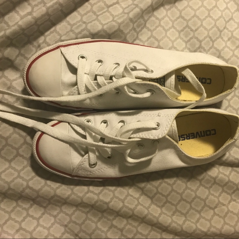 Brand new white converse