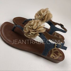 Fergalicious Shoes - Fergalicious Tammie Thong Denim Sandal Fergalicious Shoes - Fergalicious Tammie Thong Denim Sandal