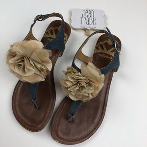 Fergalicious Shoes - Fergalicious Tammie Thong Denim Sandal Fergalicious Shoes - Fergalicious Tammie Thong Denim Sandal