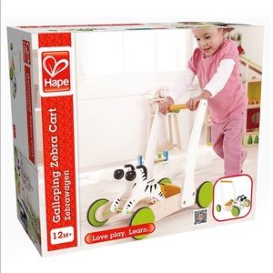 Galloping Zebra Cart/walker 12m+