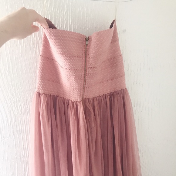 Blush mid length dress, worn twice. - Picture 3 of 3