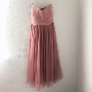 Blush mid length dress, worn twice.