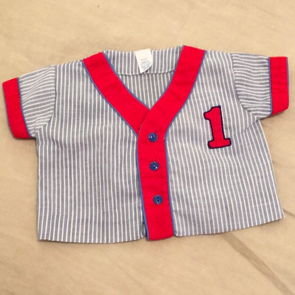 3 Piece Baseball Baby Set 0-3 mos - Picture 2 of 8