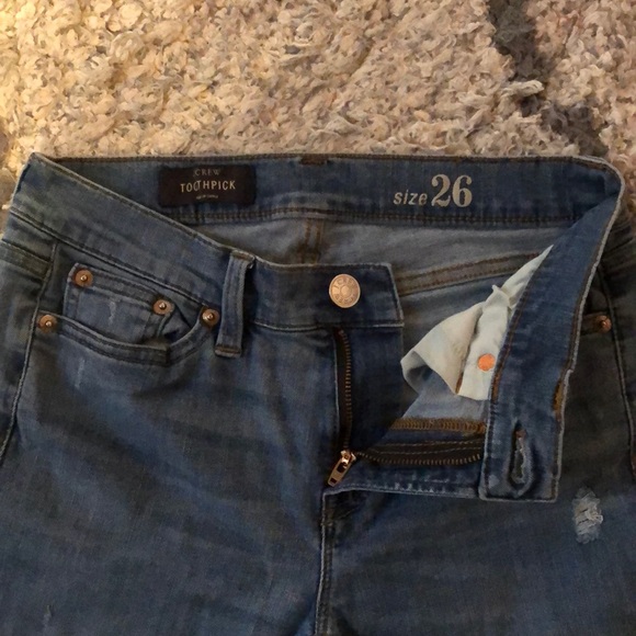 J. Crew “Toothpick” Jeans in a light wash - Picture 5 of 6