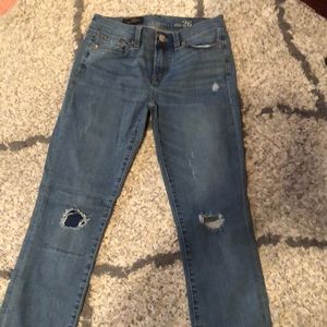 J. Crew “Toothpick” Jeans in a light wash