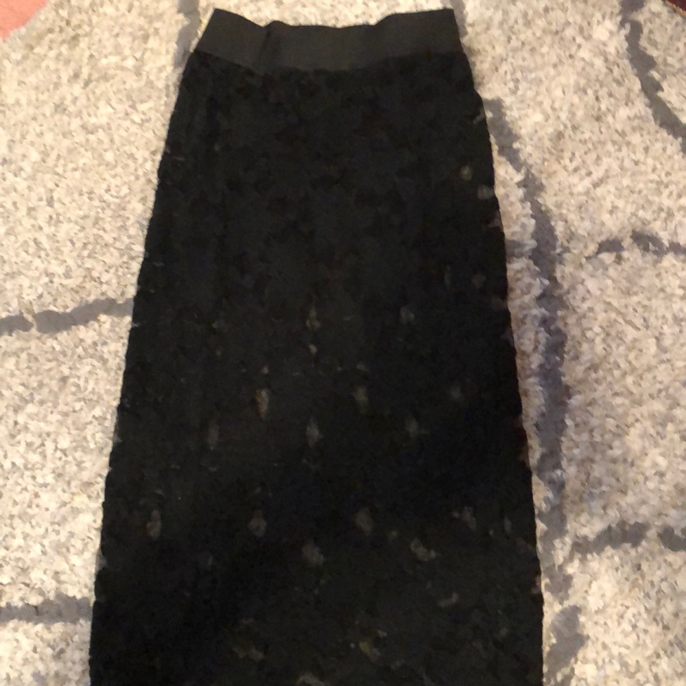 Free People black lace skirt