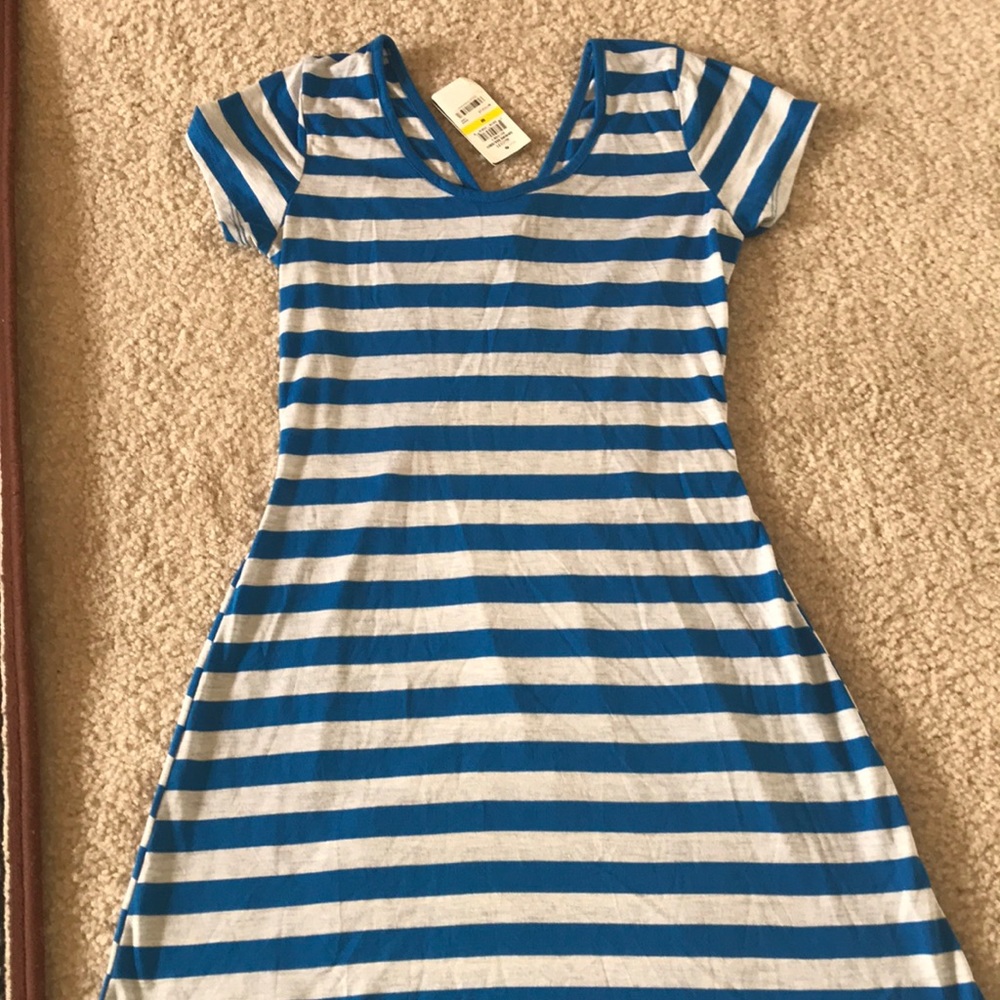Striped High & Low Dresses