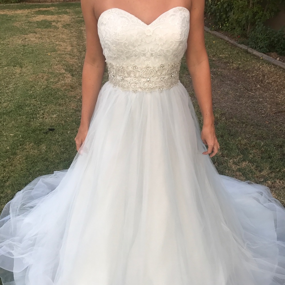 Never worn wedding gown!