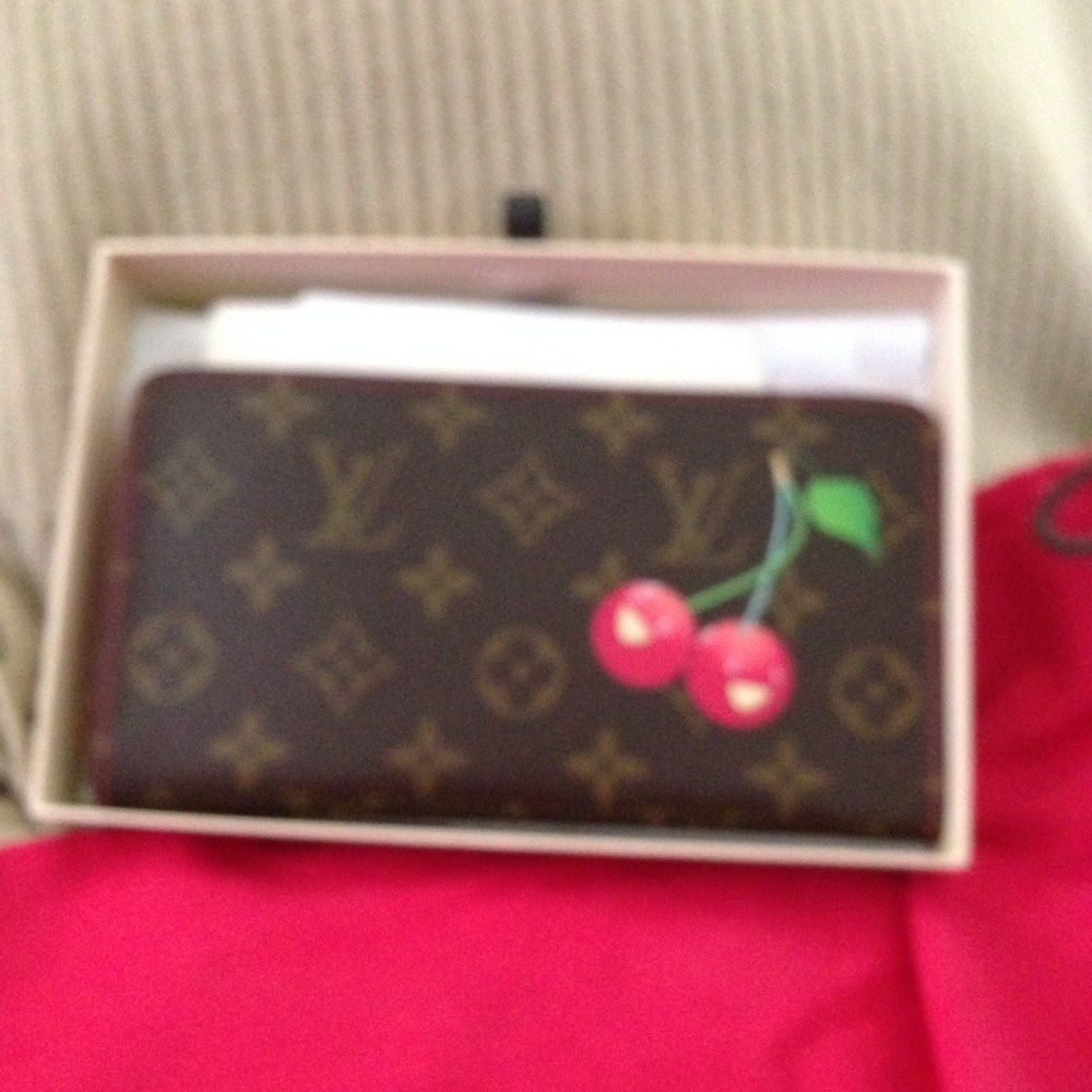 LV zippy cerise wallet