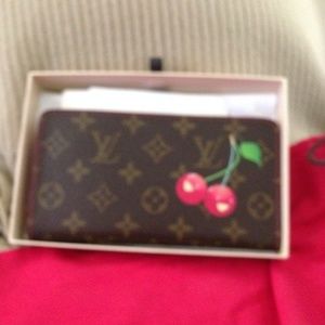 LV zippy cerise wallet