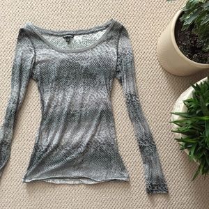 ❄️ See through Leopard Print Top